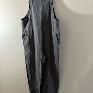Gray Sleeveless Jumpsuit